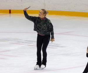 Aneta Zając na łyżwach