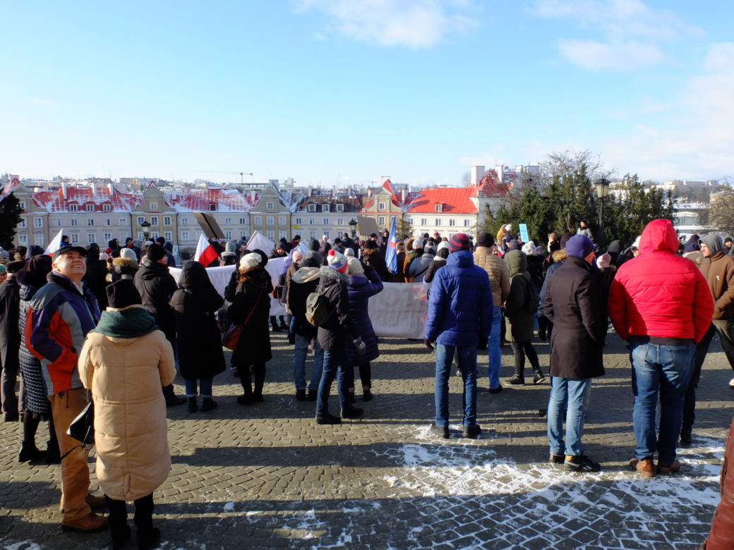 Protest antyszczepionkowców w Lublinie. Początek był przerażający