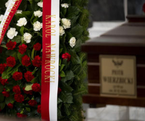 Jarosław Kaczyński na pogrzebie pierwszego naczelnego Gazety Polskiej