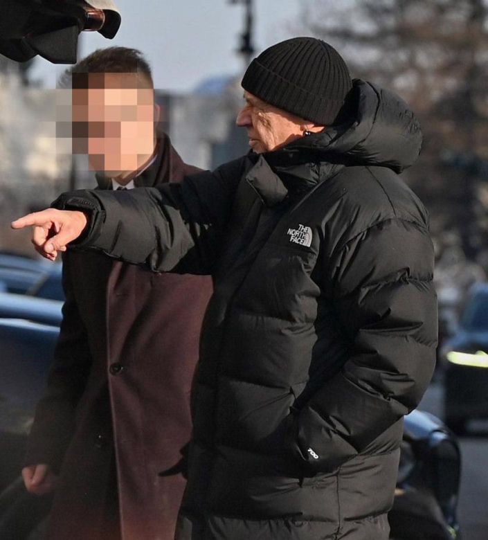Marek Kondrat z żoną Antoniną Turnau i córką Heleną w Warszawie