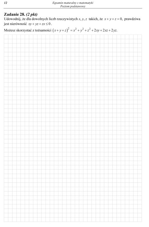 Matura z matematyki 2013