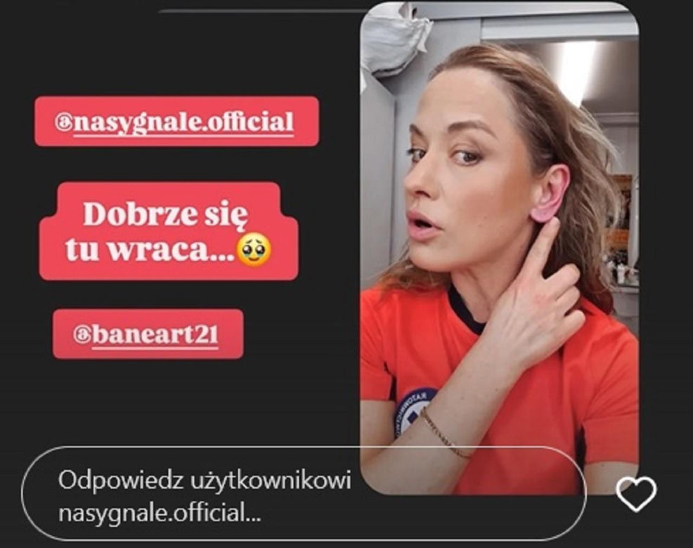 Anna Haba na planie "Na sygnale"