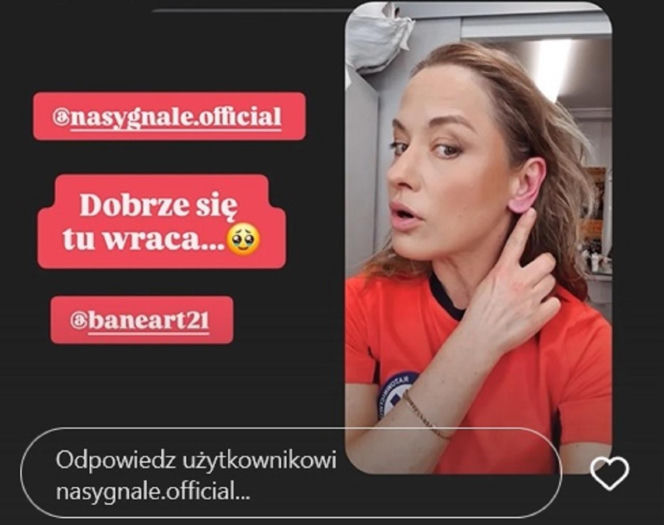 Anna Haba na planie "Na sygnale"