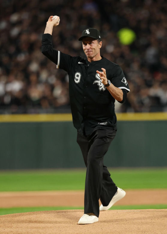 Robert Lewandowski na meczu baseballa Chicago White Sox