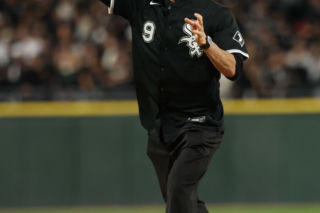 Robert Lewandowski na meczu baseballa Chicago White Sox