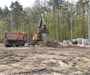 Budowa węzła Głębokie - kwiecień 2020