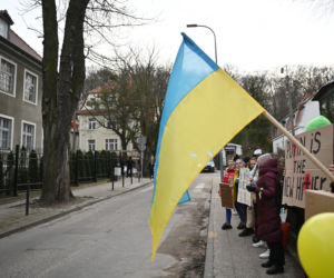 Manifestacja pod konsulatem Rosji w Gdańsku