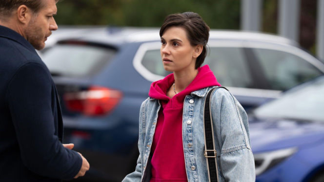 Na dobre i na złe odc. 977. Blanka (Pola Gonciarz), Maks Beger (Tomasz Ciachorowski)