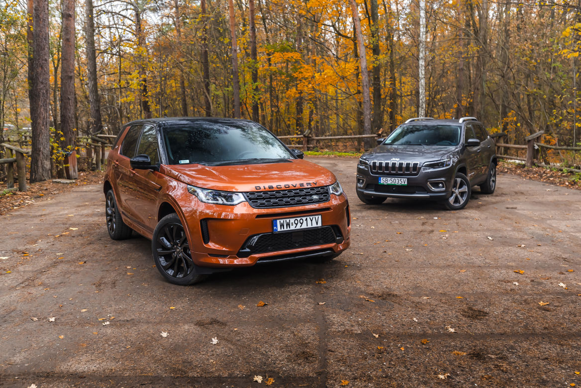 Land Rover Discovery Sport 2.0P 200 KM AT9 AWD R-Dynamic HSE vs. Jeep Cherokee 2.2 MultiJet 195 KM AT9 AWD Limited