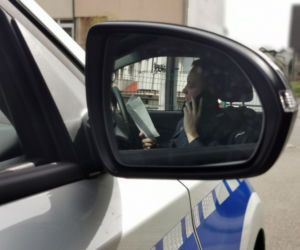 Szczecińscy policjanci kontrolują przestrzeganie kwarantanny