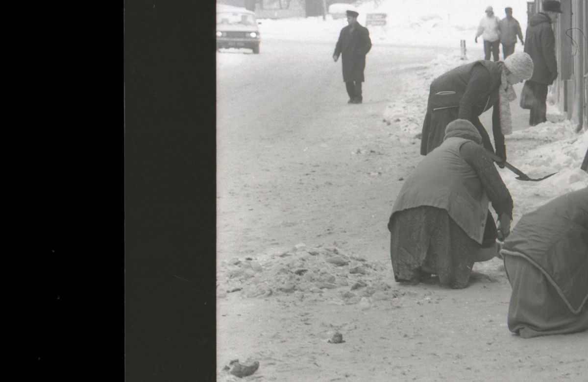 Rybnik zimą w latach 80.