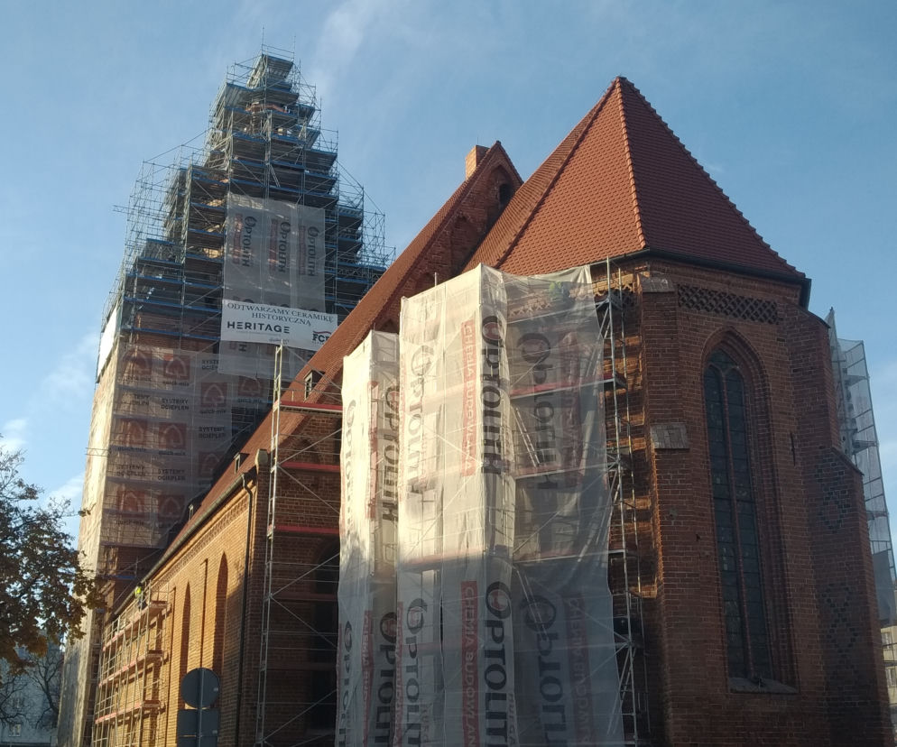 Gorzów Katedra podczas remontu