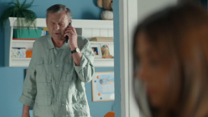 Barwy szczęścia, odcinek 3281. Czesław (Marian Jaskulski), Kasia (Katarzyna Glinka)