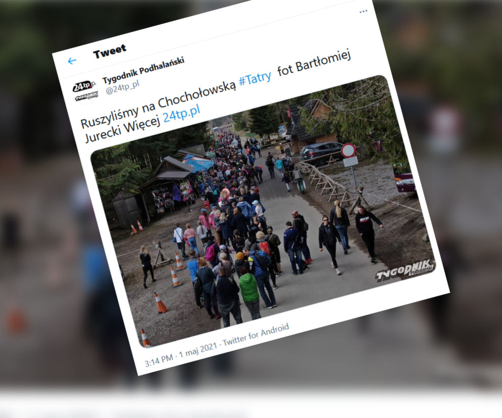 Na Krupówkach pustki. Tłumy turystów szturmują Dolinę Chochołowską i Kasprowy Wierch [FOTO]