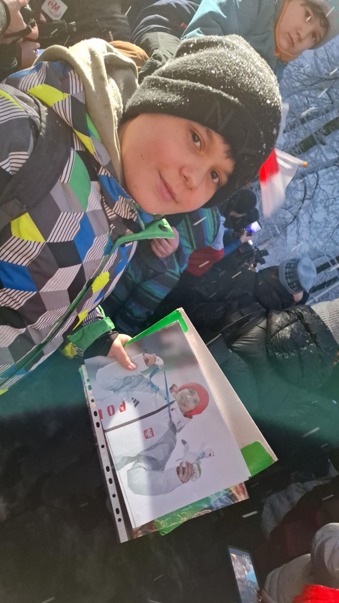 Powitanie Kacpra Tomasiaka w Bystrej 18.02.2026