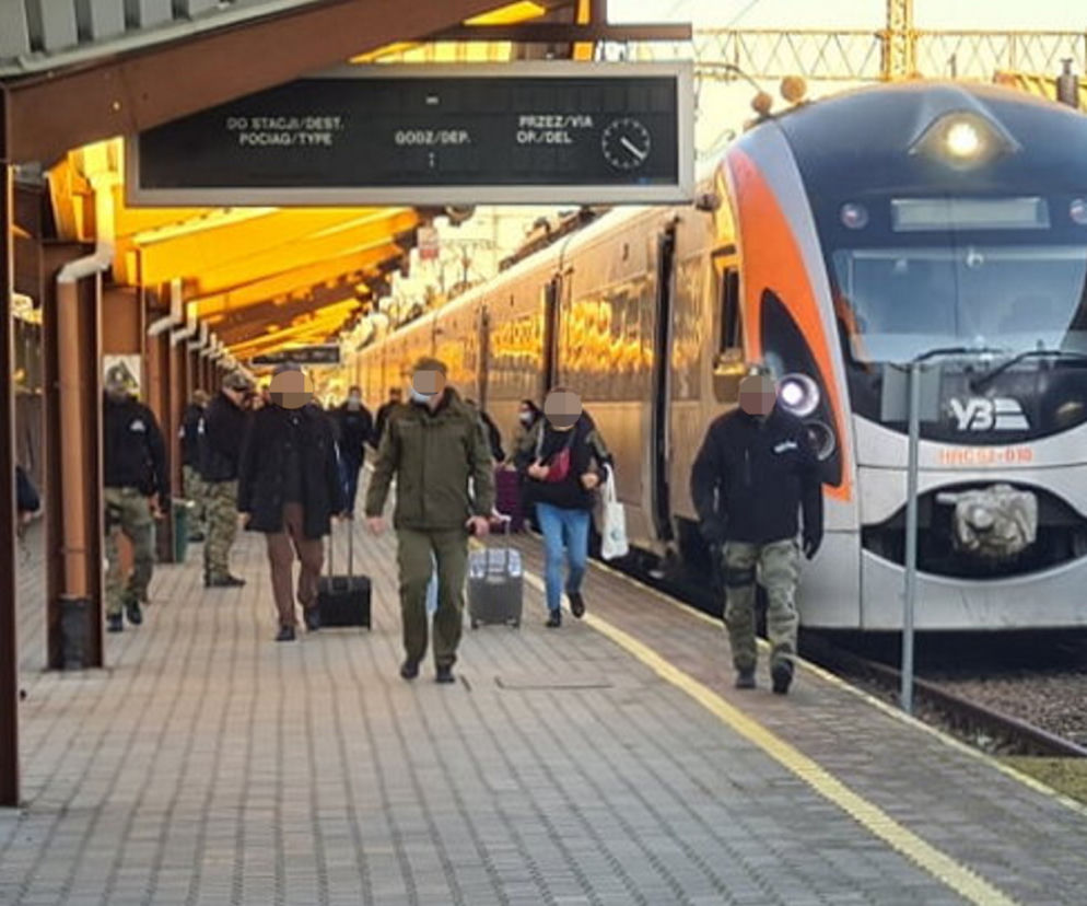 Wojna na Ukrainie. Pociąg z Kijowa przyjechał do Przemyśla