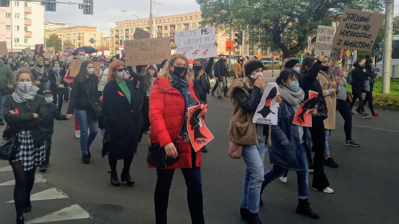 Protest kobiet w Szczecinie - 28.10.2020