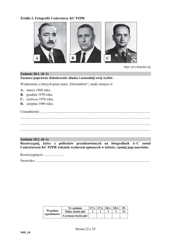 Matura 2020 ARKUSZE CKE: Historia