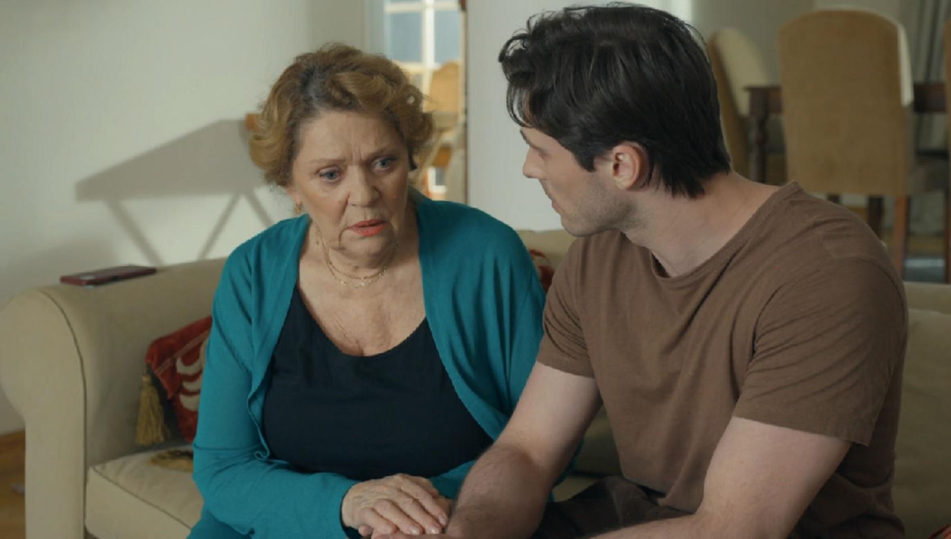 Barwy szczęścia, odcinek 3201. Józefina (Elżbieta Jarosik), Cezary (Marcel Opaliński) 