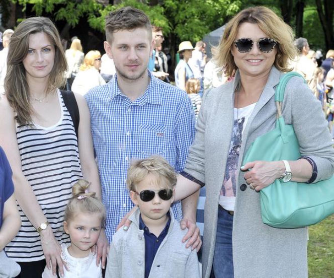 Antoni Królikowski, Laura Breszka, jej córka Lea i Małgorzata Ostrowska-Królikowska