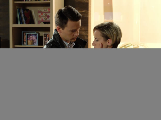 Pierwsza miłość. Sabina (Urszula Dębska), Natan (Krzysztof Kwiatkowski)