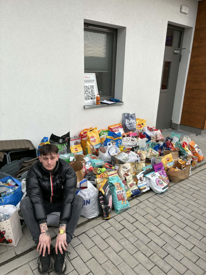 Rekord pobity! Ponad 400 kg karmy zebrane w akcji TikTokera dla schroniska w Ostrowie