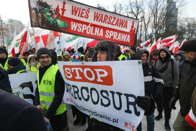 Protest rolników w Warszawie (9.01.2026)