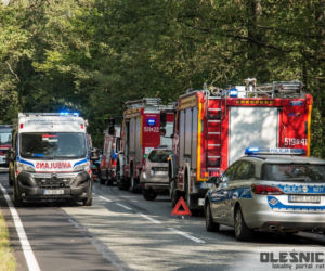 Groźny wypadek pod Oleśnicą