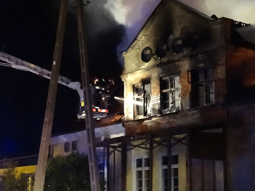 Pożar w Durach pod Morągiem
