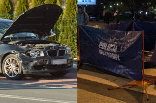 Kalisz: 19-latek wjechał bmw w renault. Ojciec zginął na miejscu, syn zmarł w szpitalu 