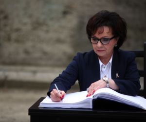 Elżbieta Witek z mężem
