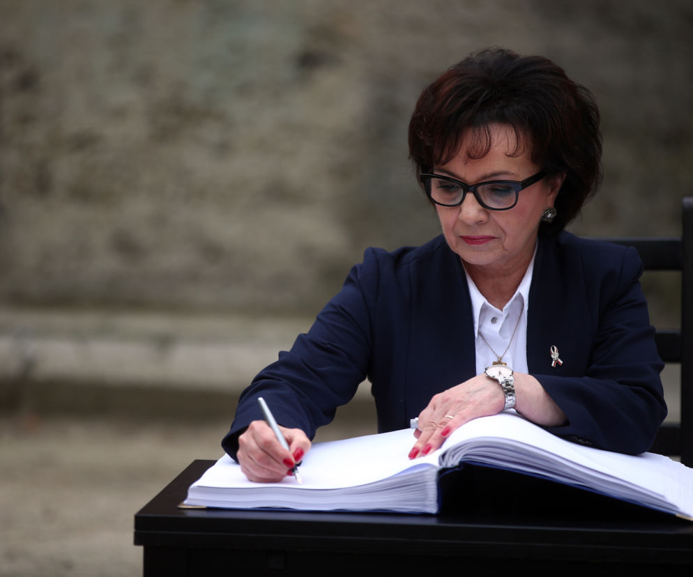 Elżbieta Witek z mężem