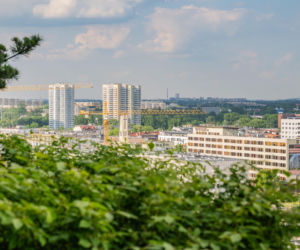 Damrota Garden - apartamentowiec w Katowicach z drzewami na fasadzie i dachu - czerwiec 2026