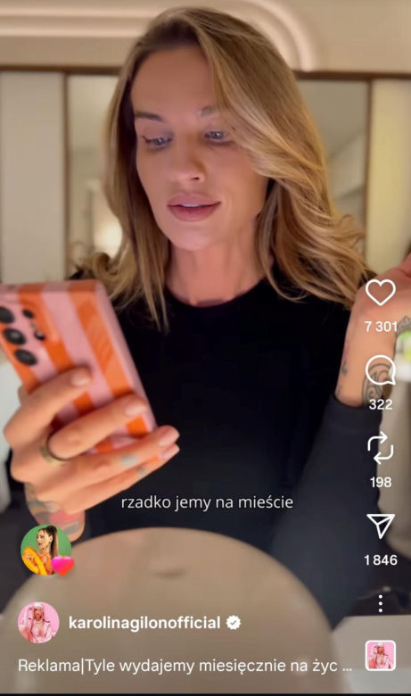 Tyle Karolina Gilon wydaje miesięcznie na utrzymanie rodziny. Dużo?