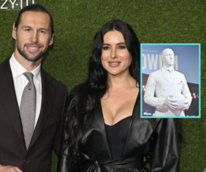 Grzegorz Krychowiak z odmienioną żoną i swoim pomnikiem na premierze serialu! Myśleliśmy, że to papież