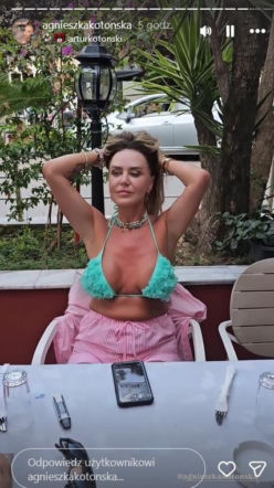 Agnieszka Kotońska na wakacjach