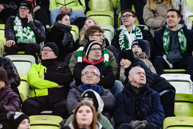 Lechia Gdańsk - Górnik Zabrze, zdjęcia kibiców i zawodników z meczu 18, kolejki PKO BP Ekstraklasy