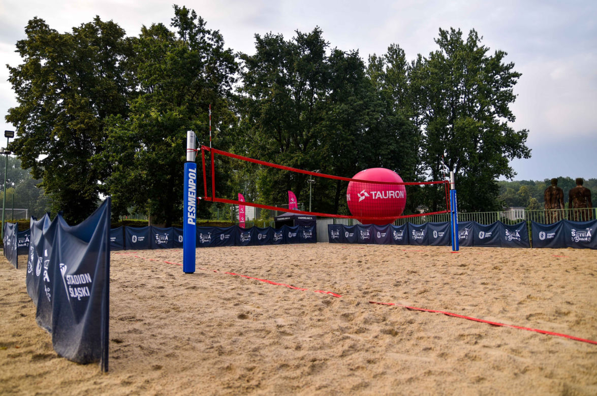 Tak wygląda sztuczna plaża przy Stadionie Śląskim. Rozkręcaliśmy tam imprezę w ramach Eska Summer City