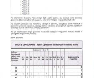 Protokół z 1. posiedzenia Sądu Konkursowego | Biblioteka Nowa Rzeszów