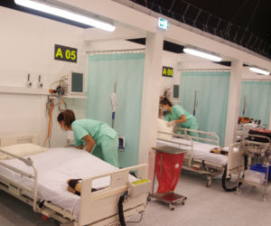 Szpital tymczasowy w Katowicach gotowy na przyjęcie pacjentów
