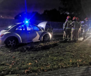 Wypadek na DK 25 pod Bydgoszczą! Dwie osoby poszkodowane [ZDJĘCIA]