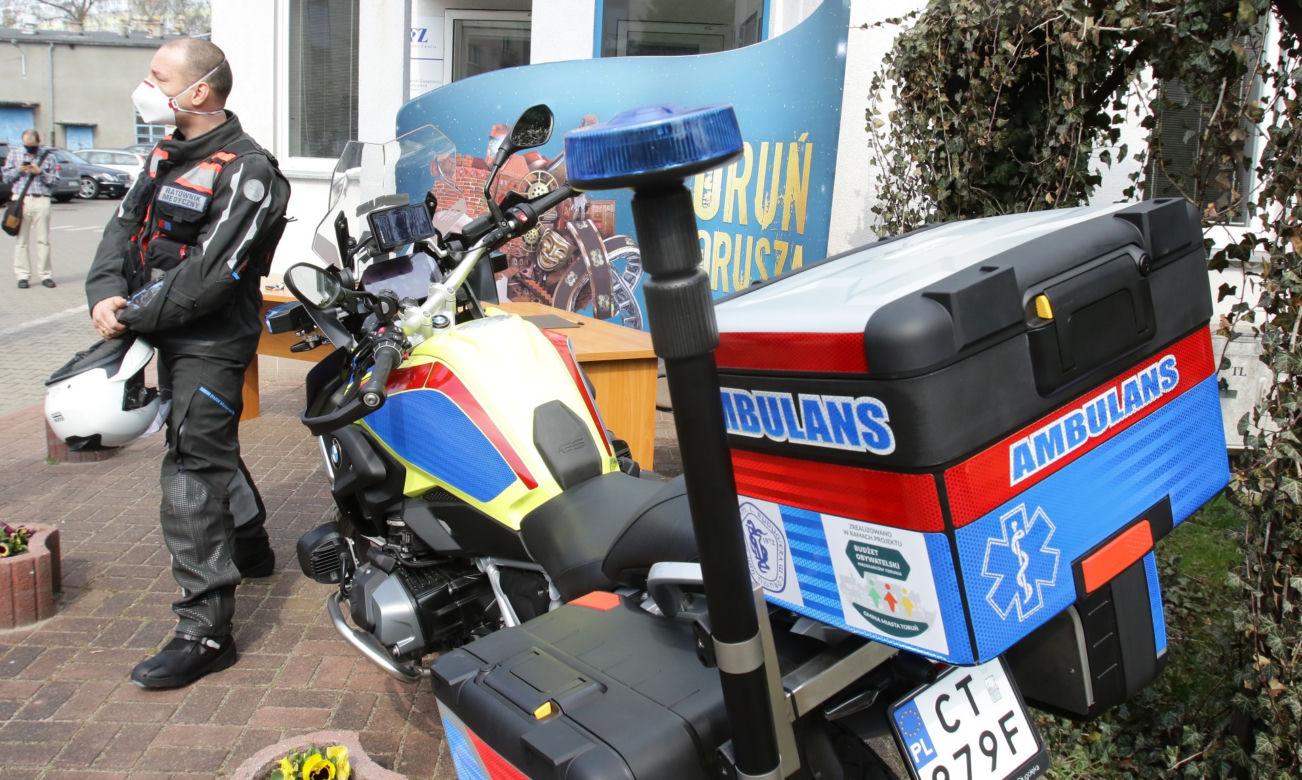 Motoambulans przekazany! Ma ratować życie mieszkańcom Torunia