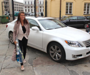 Agnieszka Radwańska i Lexus LS 600h