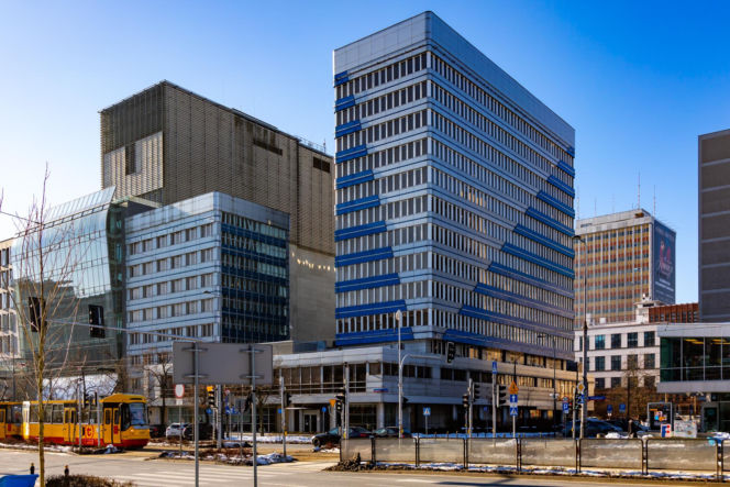 Biurowiec PKO na rogu Marszałkowskiej i Nowogrodzkiej w Warszawie