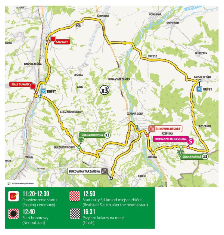 Tour de Pologne: Trasa VII etapu