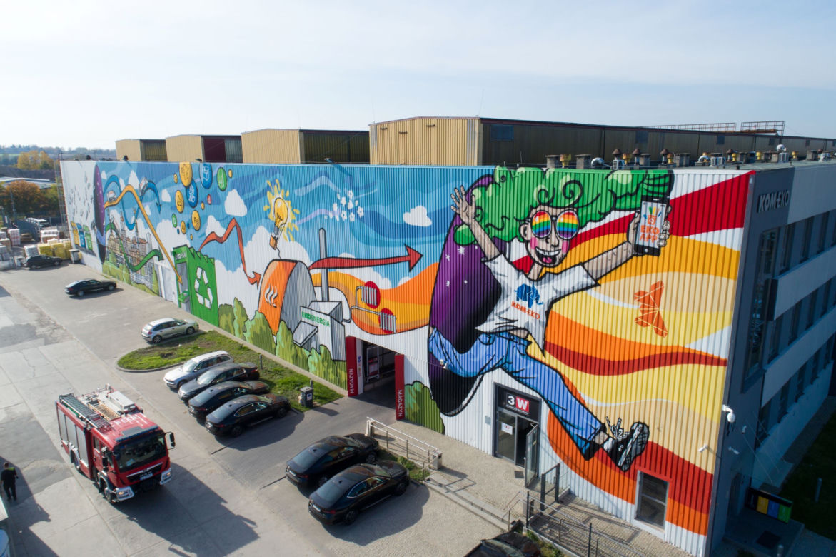 Mural na Centrum Recyklingu