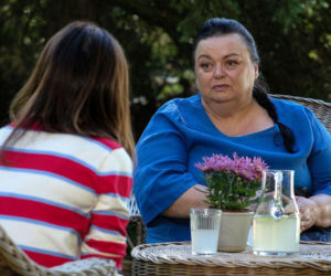 Barwy szczęścia odc. 3284. Kasia (Katarzyna Glinka), sąsiadka Borowska (Dorota Piasecka)