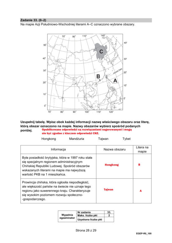 Matura 2022: geografia rozszerzona. Arkusze CKE, zadania, pytania. Poziom rozszerzony	