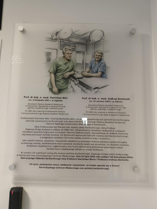 Szpital uhonorował wybitnych kardiochirurgów. Legendy skalpela otworzyły hybrydową salę operacyjną