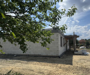 Nowy dom Wesołowskich. Poprzedni został zniszczony podczas akcji przeciw rosyjskim dronom